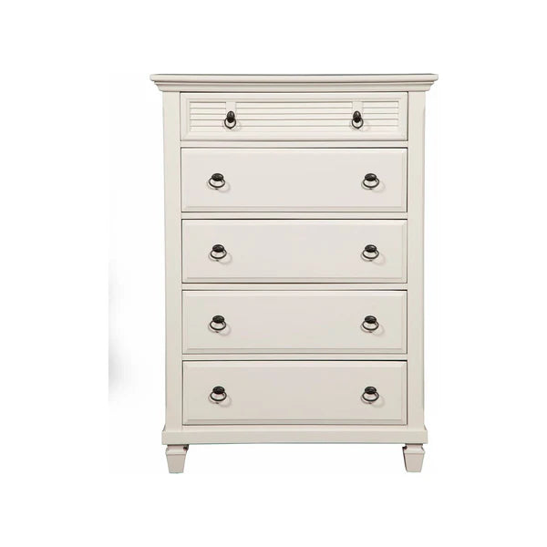 Winchester White Chest - Elegant Storage with Ample Drawer Space