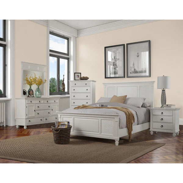 Winchester White Chest - Elegant Storage with Ample Drawer Space