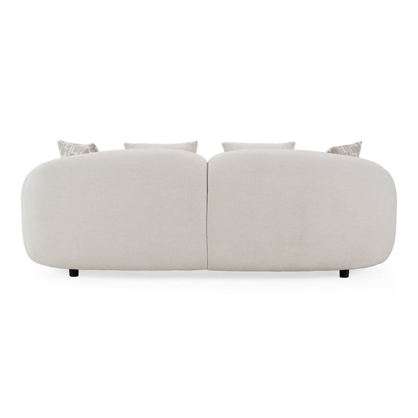 Yorba Modern Beige Fabric Loveseat