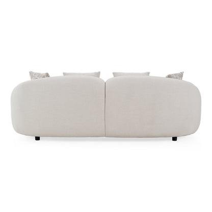 Yorba Modern Beige Fabric Loveseat