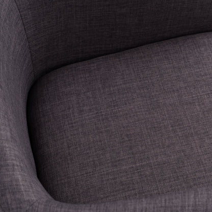 Yukon Grey Fabric and Antique Brass Dining Chair