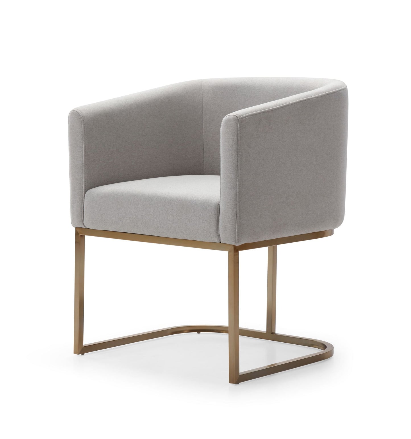 Modrest Yukon - Modern Light Grey Fabric Dining Chair