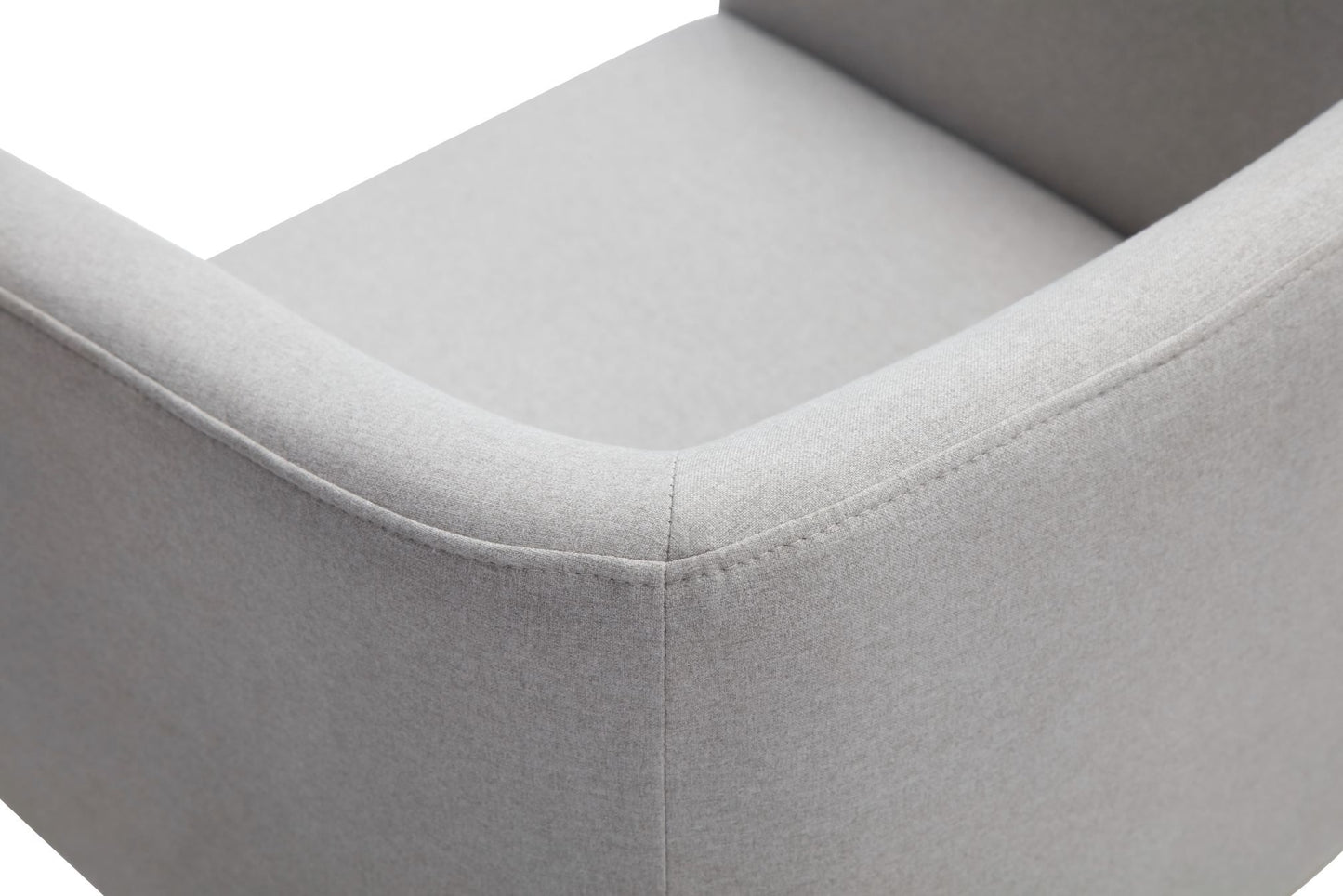 Modrest Yukon - Modern Light Grey Fabric Dining Chair