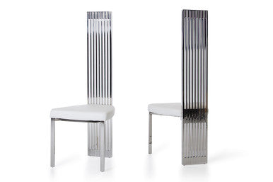 Modrest Elise Modern White Leatherette Dining Chair