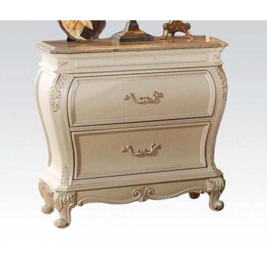 ACME Chantelle Nightstand in Pearl White