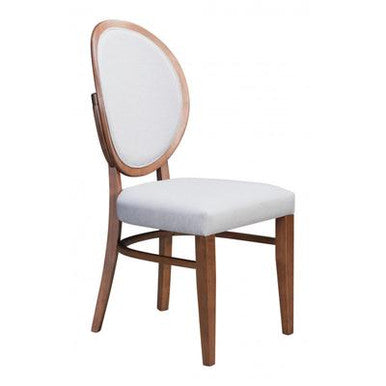 Regents Dining Chair Walnut &  Gray Set of 2