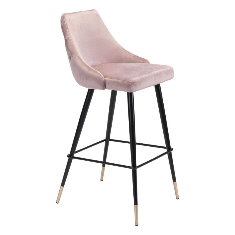 Piccolo Bar Chair Pink Velvet