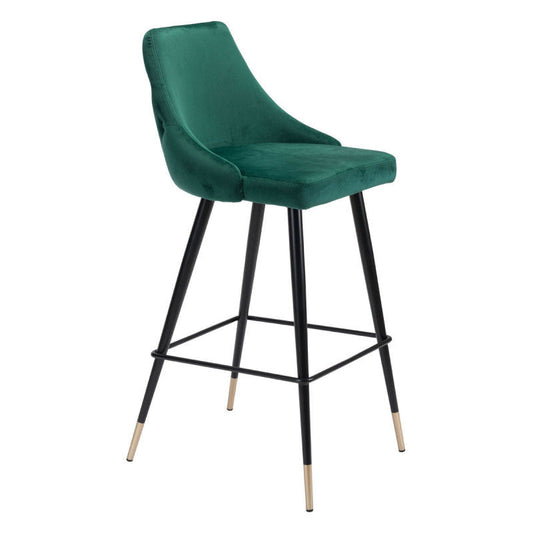 Piccolo Bar Chair Green Velvet