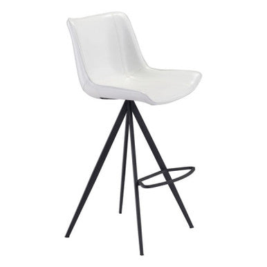 Aki Bar Chair White & Black - Set of 2