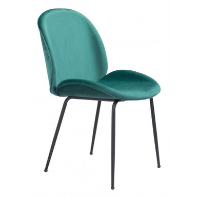 Miles Dining Chair Green Set of 2