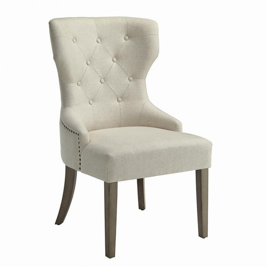 Florence Tufted Upholstered Dining Chair Beige