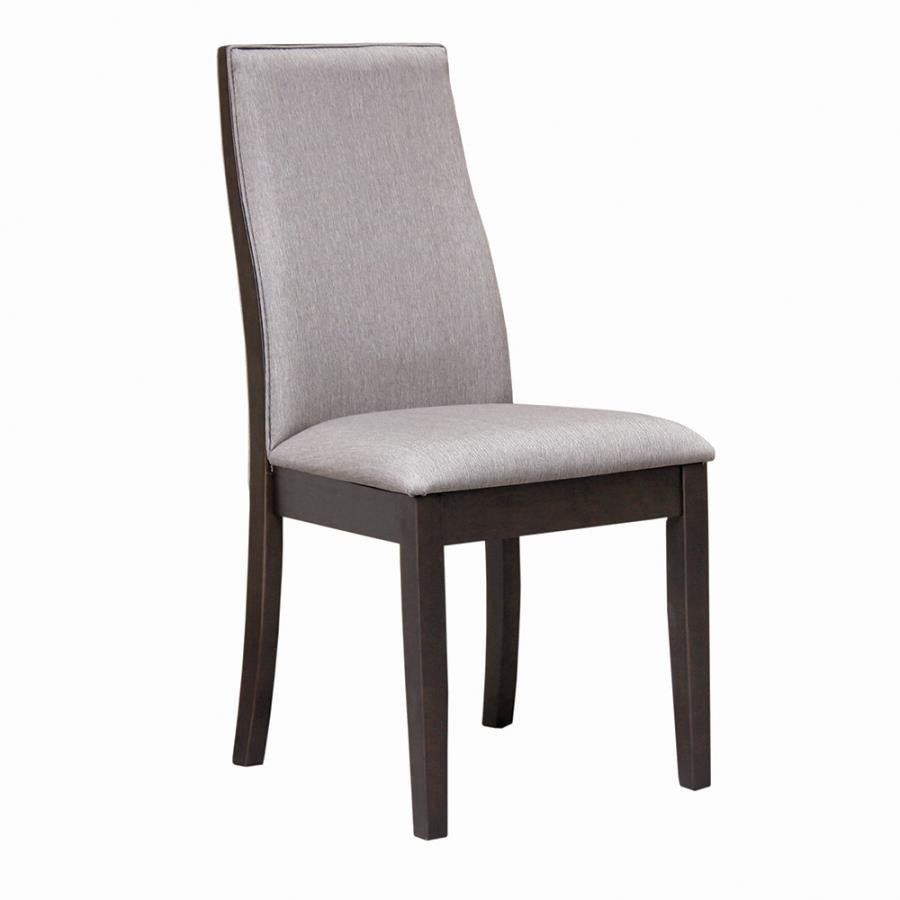 Spring Creek Upholstered Dining Chairs Espresso (Set Of 2)