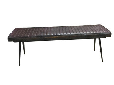 Partridge Cushion Bench – Espresso and Black Finish for Sleek Design and Comfortable Extra Seating