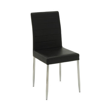 Vance Upholstered Dining Chairs (Set of 4) – Black Finish for Sleek Design and Comfortable Dining Seating