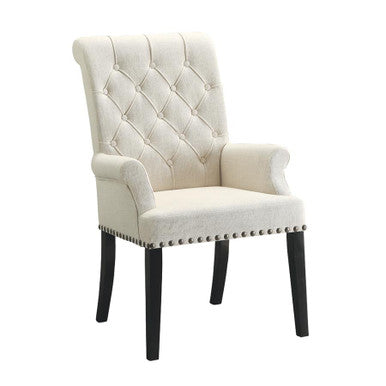 Parkins Cream Upholstered Dining Arm Chair