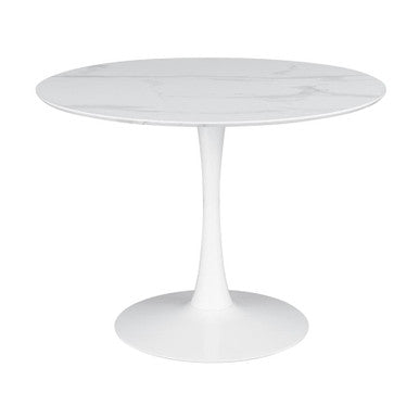Arkell 40-Inch Round Pedestal Dining Table White