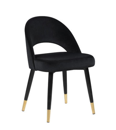 Lindsey Arched Back Upholstered Side Chairs Black (Set of 2) – Elegant and Comfortable with a Classic Black Upholstery and Arched Back Design