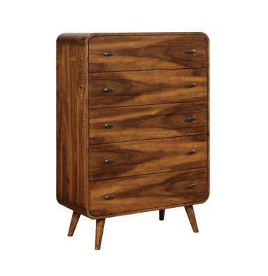 Robyn 5-Drawer Chest Dark Walnut