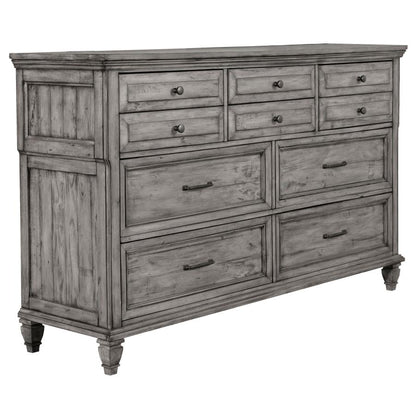 Avenue 8-Drawer Rectangular Dresser – Grey Finish for Modern Elegance and Spacious Bedroom Storage