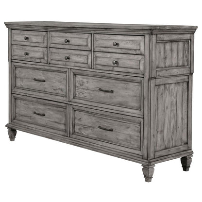 Avenue 8-Drawer Rectangular Dresser – Grey Finish for Modern Elegance and Spacious Bedroom Storage