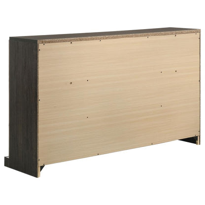 Baker 6-Drawer Dresser – Brown & Light Taupe Finish for Timeless Elegance and Spacious Bedroom Storage