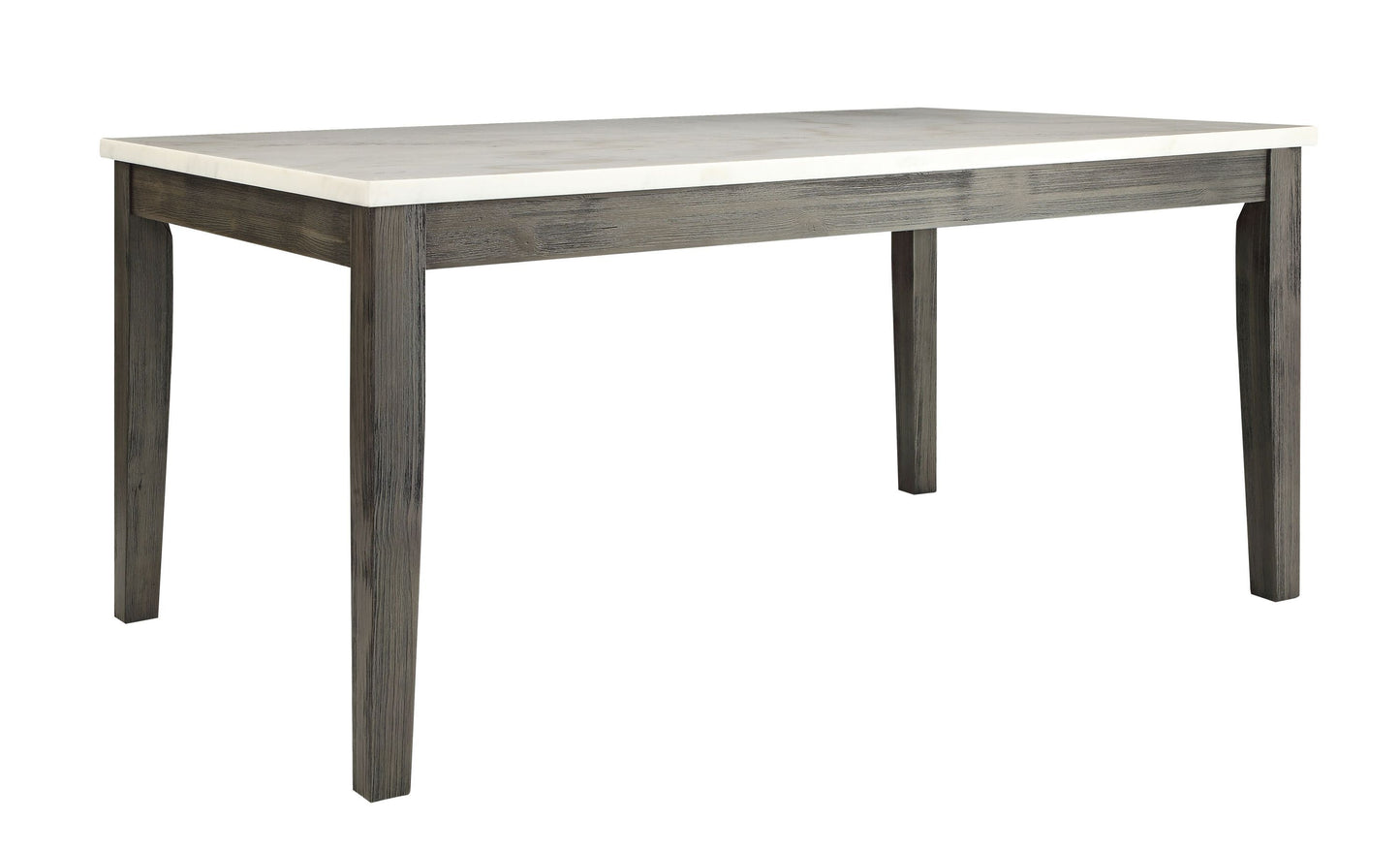 ACME Merel Dining Table in White Marble & Gray Oak