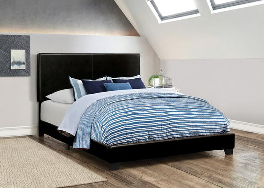 Dorian Upholstered Black Bed