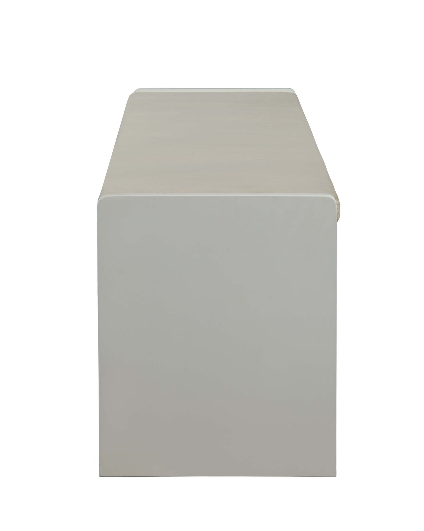 ACME Berci Bench w/Storage in Beige Fabric & White
