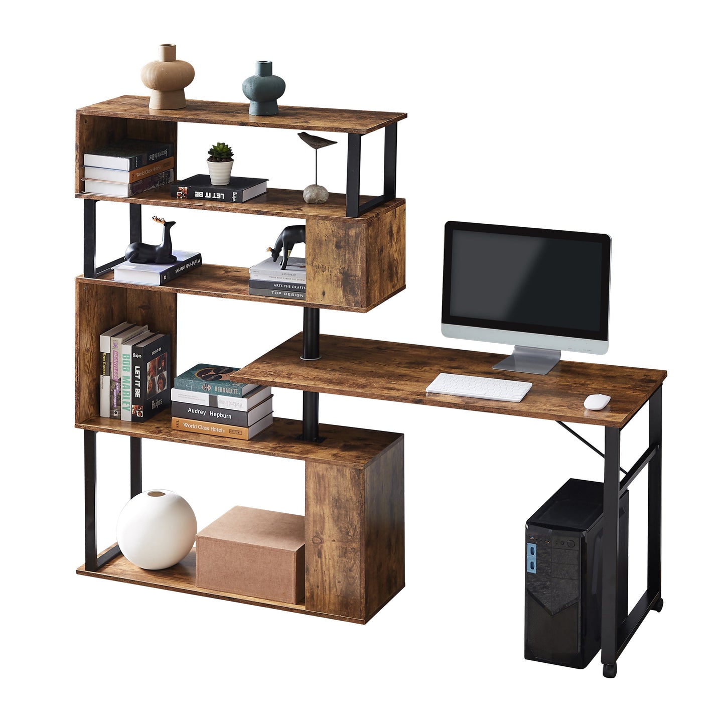 Cesena Home Office Computer Desk L-Shaped Corner Table
