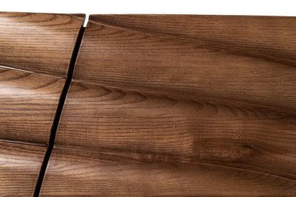 Modrest Finley Modern Walnut & Gold Buffet