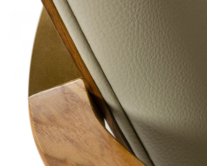Modrest Rexford - Modern Grey & Walnut Dining Armchair