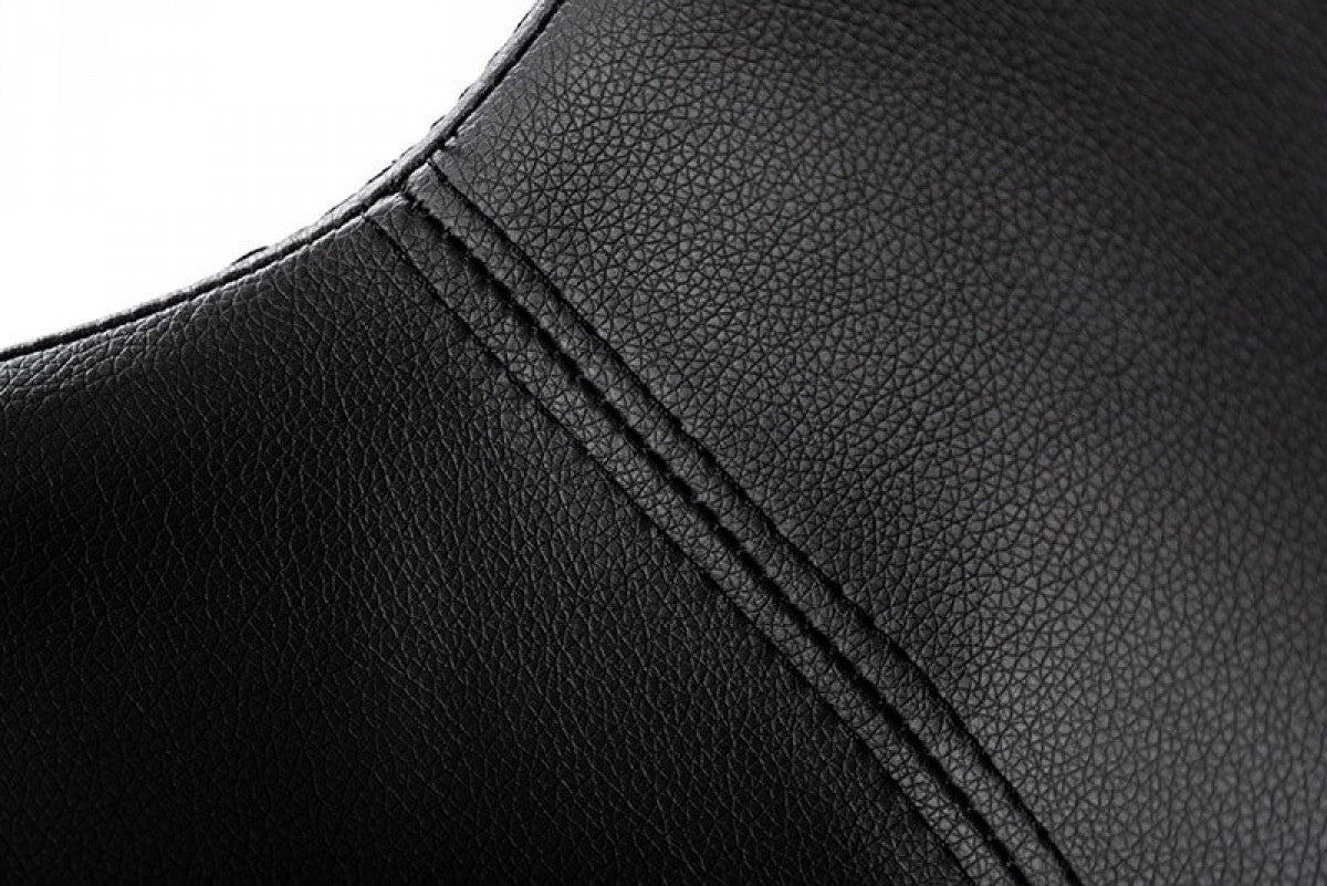 Modrest Aaron Modern Black Eco-Leather Bar Stool