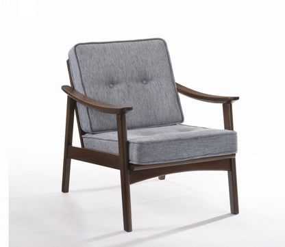 Modrest Andie Modern Dark Grey Accent Chair