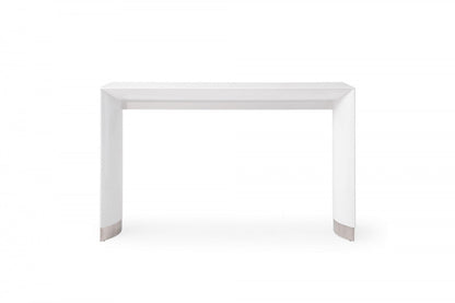 Modrest Corbett Contemporary White Bar Table