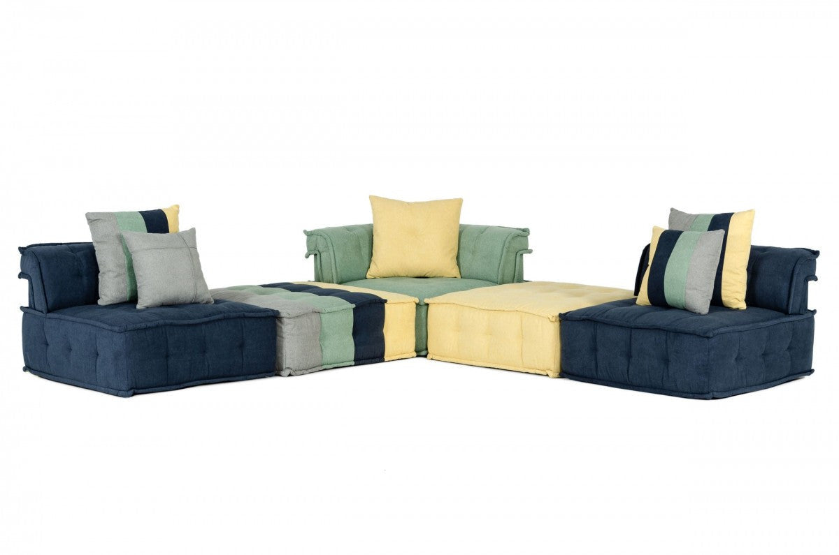 Divani Casa Dubai - The Second- Modern Fabric Sectional Sofa
