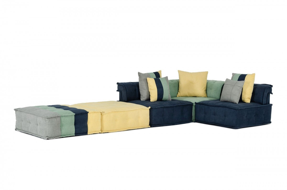 Divani Casa Dubai - The Second- Modern Fabric Sectional Sofa