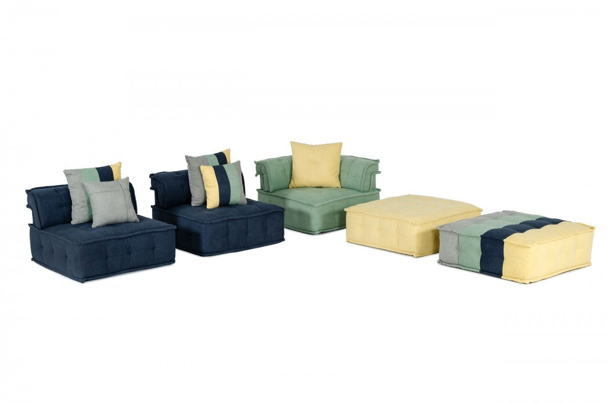 Divani Casa Dubai - The Second- Modern Fabric Sectional Sofa