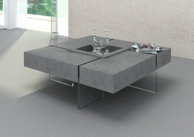 Modrest Shauna Modern Faux Concrete Floating Coffee Table