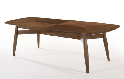 Modrest Ackley Modern Walnut Rectangular Dining Table