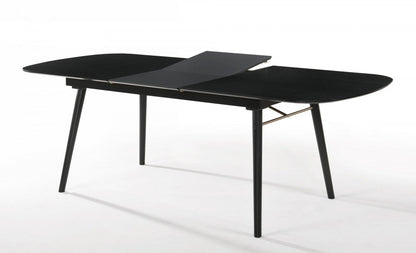 Modrest Addax Modern Black Extendable Dining Table