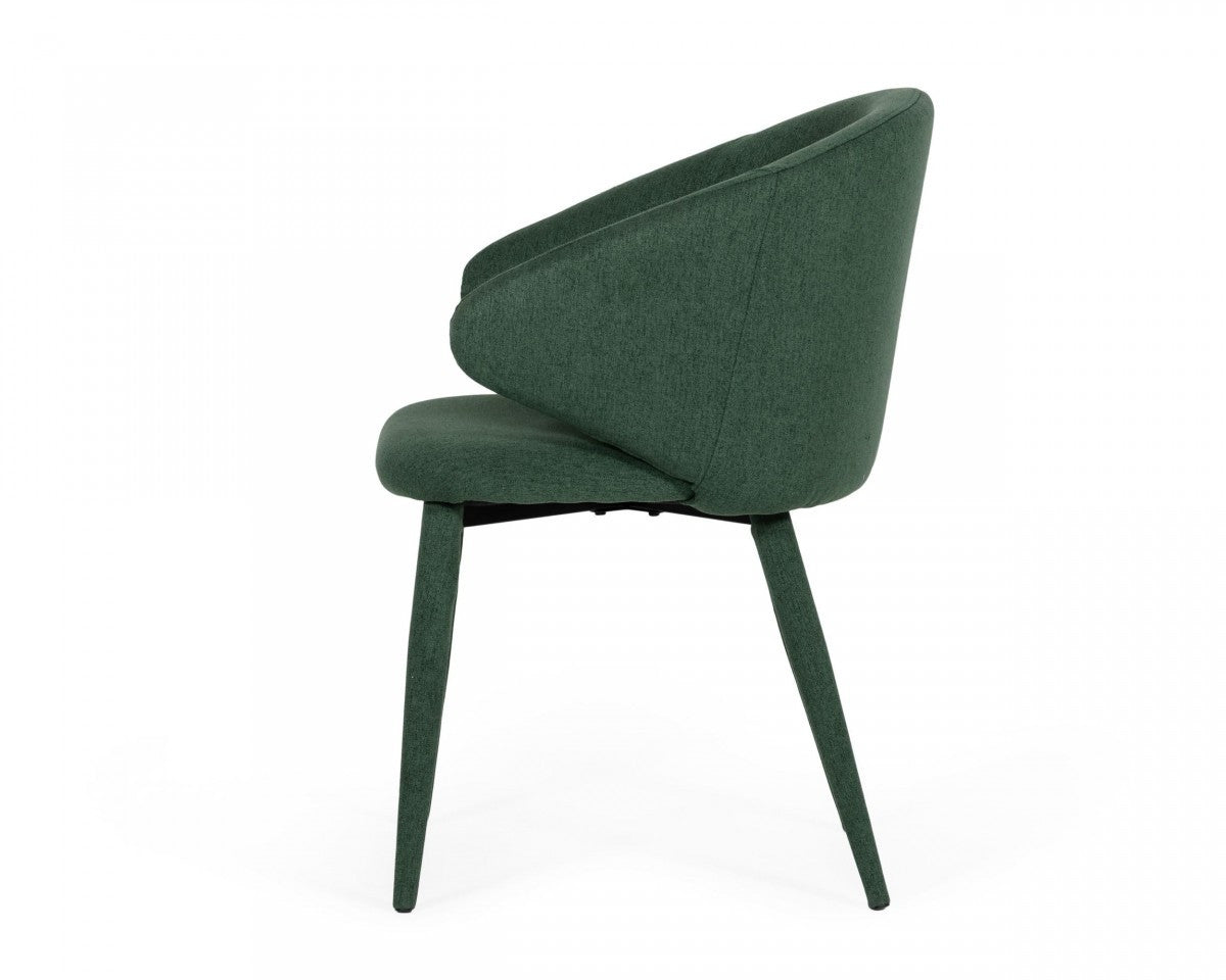 Modrest Keller Modern Green Dining Chair (Set of 2)