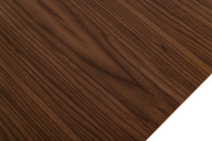 Modrest Livia Modern Wenge & Gold Stainless Steel Dining Table