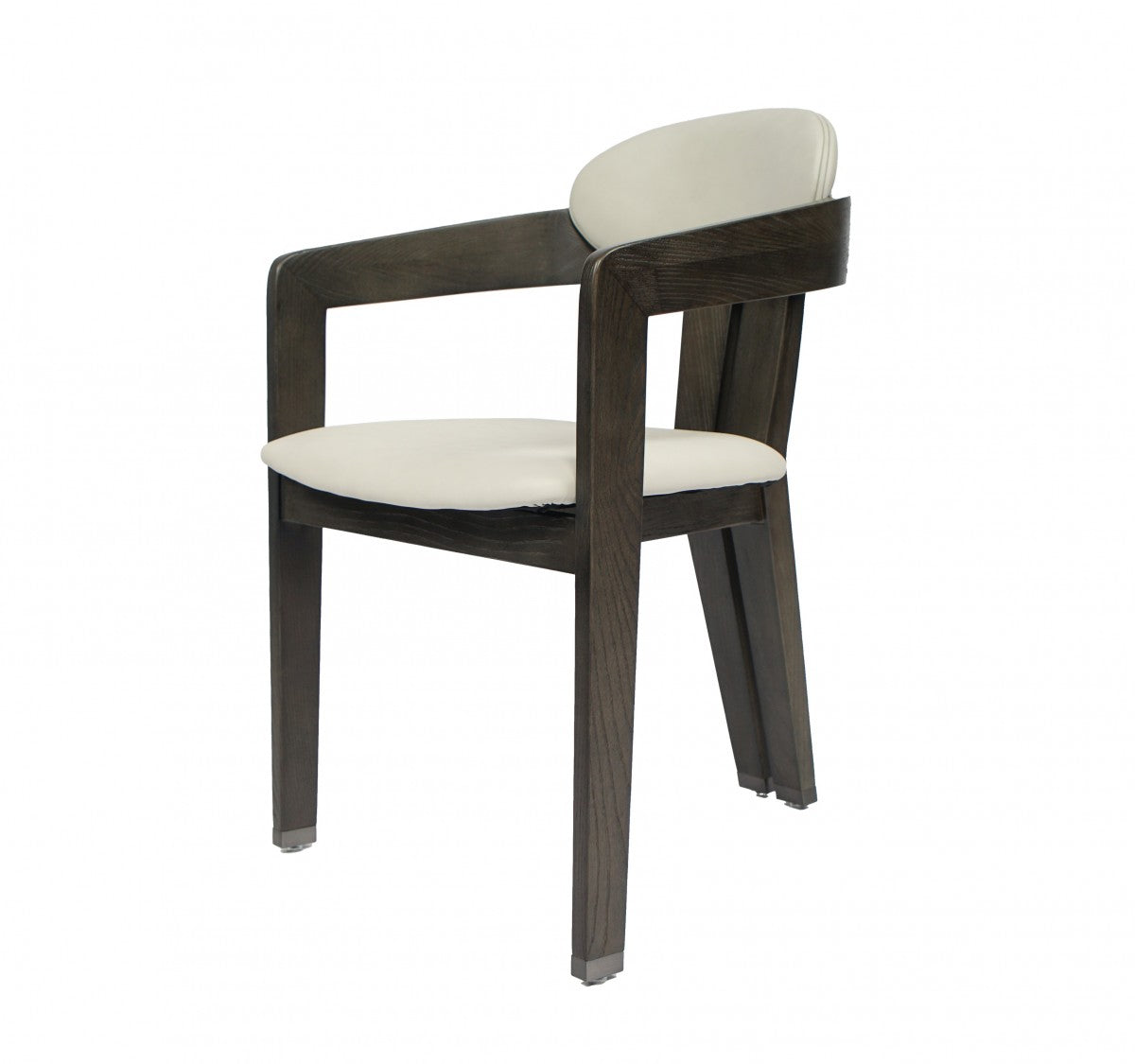 Modrest Thorne Light Grey and Dark Grey Arm Dining Chair
