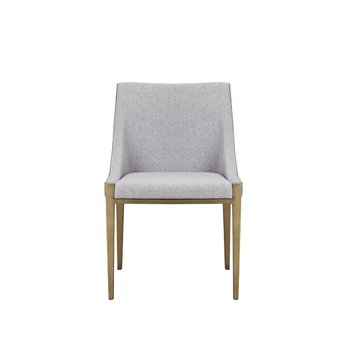 Modrest Fairview - Modern Grey & Brass Dining Chair