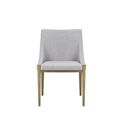 Modrest Fairview - Modern Grey & Brass Dining Chair