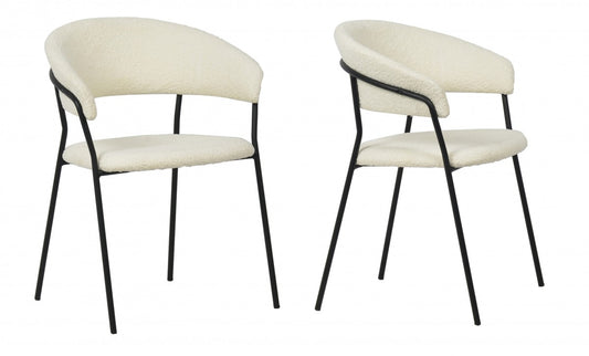 Modrest Marlynn - Modern White Dining Chair Set of 2