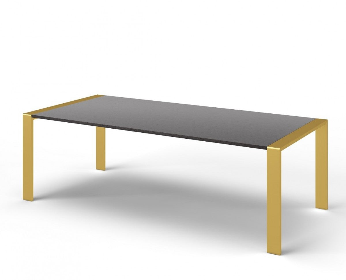 Modrest Fauna - Modern Wenge and Brass Dining Table