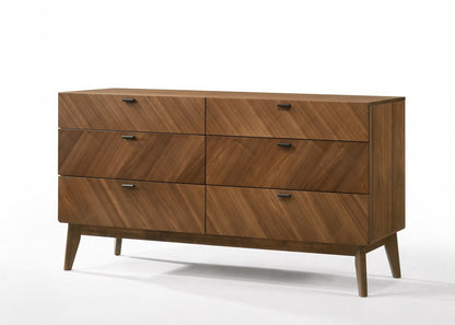 Nova Domus Kamela -Modern Walnut Bedroom Set