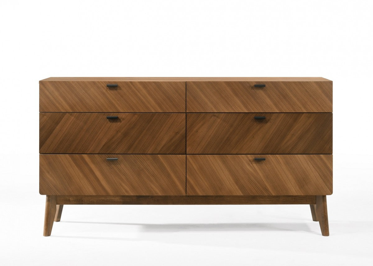 Nova Domus Kamela -Modern Walnut Bedroom Set