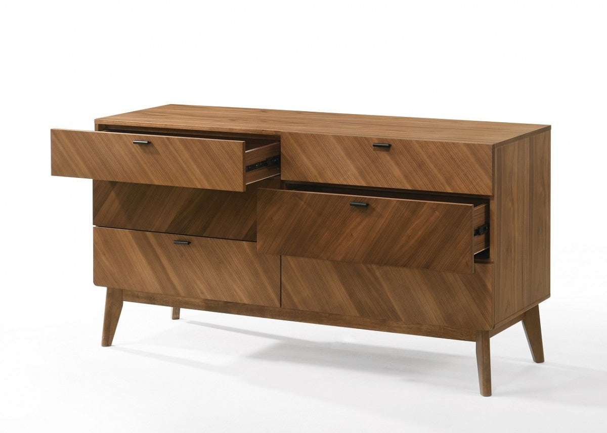 Nova Domus Kamela -Modern Walnut Bedroom Set